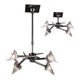 M0302BC  Flavia BC Telescopic/Semi Flush 4 Light